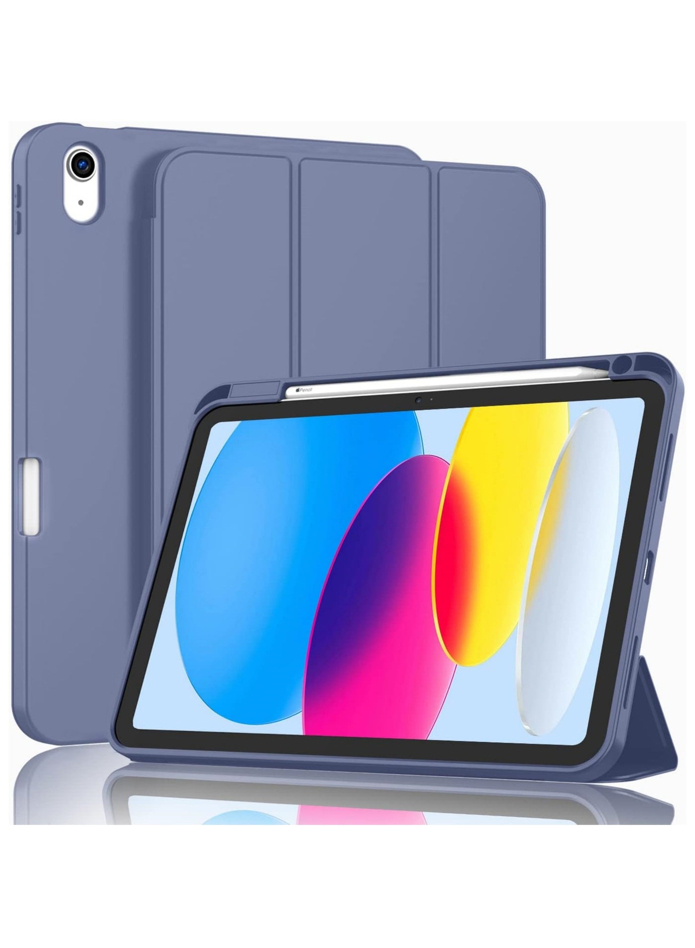 Case for iPad (A16) 11th 11 inch 2025 Gen iPad 11 Case/Case for iPad 10th Generation 10.9 Inch 2022 Built-in Pencil Holder Flexible Back Cover,Trifold Stand, Auto Sleep Wake Rebound Series for iPad 2022 Model A2696 A2757 A2777 10th Gen 10.9 Inch/iPad 11th Gen 11" 2025 A3354, A3355, A3356