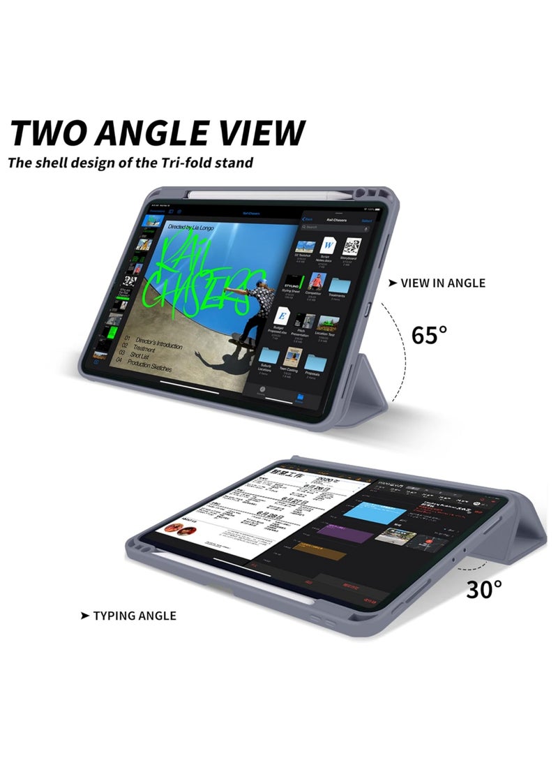 Rock Pow - Case for iPad (A16) 11th 11 inch 2025 Gen iPad 11 Case/Case for iPad 10th Generation 10.9 Inch 2022 Built-in Pencil Holder Flexible Back Cover,Trifold Stand, Auto Sleep Wake Rebound Series for iPad 2022 Model A2696 A2757 A2777 10th Gen 10.9 Inch/iPad 11th Gen 11" 2025 A3354, A3355, A3356 - Image 1