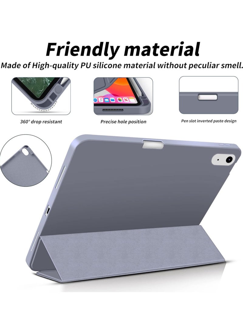 Rock Pow - Case for iPad (A16) 11th 11 inch 2025 Gen iPad 11 Case/Case for iPad 10th Generation 10.9 Inch 2022 Built-in Pencil Holder Flexible Back Cover,Trifold Stand, Auto Sleep Wake Rebound Series for iPad 2022 Model A2696 A2757 A2777 10th Gen 10.9 Inch/iPad 11th Gen 11" 2025 A3354, A3355, A3356 - Image 1