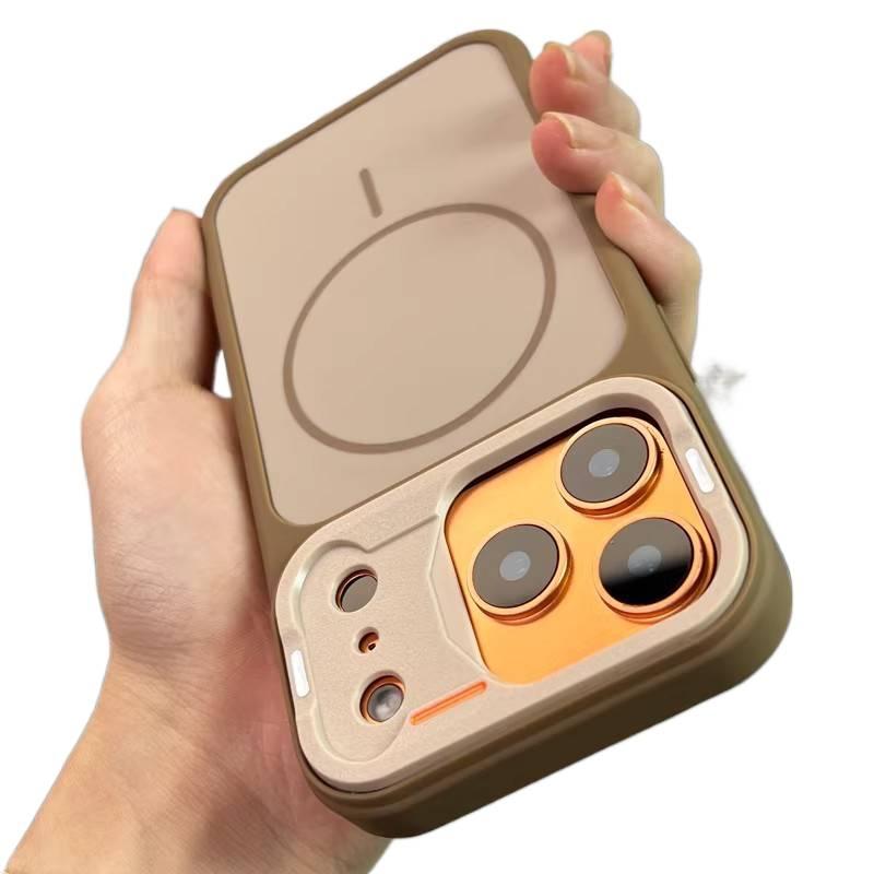 PC MagSafe Case for iPhone 17 / 17 Air / 17 Pro / 17 Pro Max with Drop Protection and Strong Magnetic plus Shockproof plus Full Coverage plus Skin Feel in Desert Gold - ModaStar - Image 1