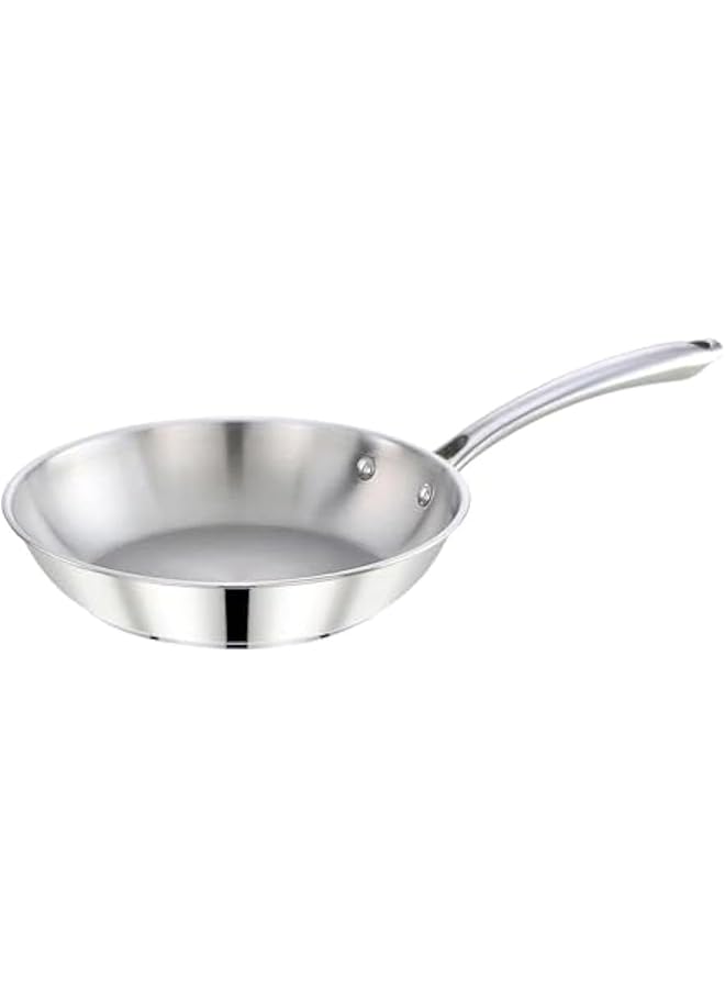 118965 أدوات مطبخ من الفولاذ المقاوم للصدأ على الطراز الهندي، مقلاة، قطر 22 سم