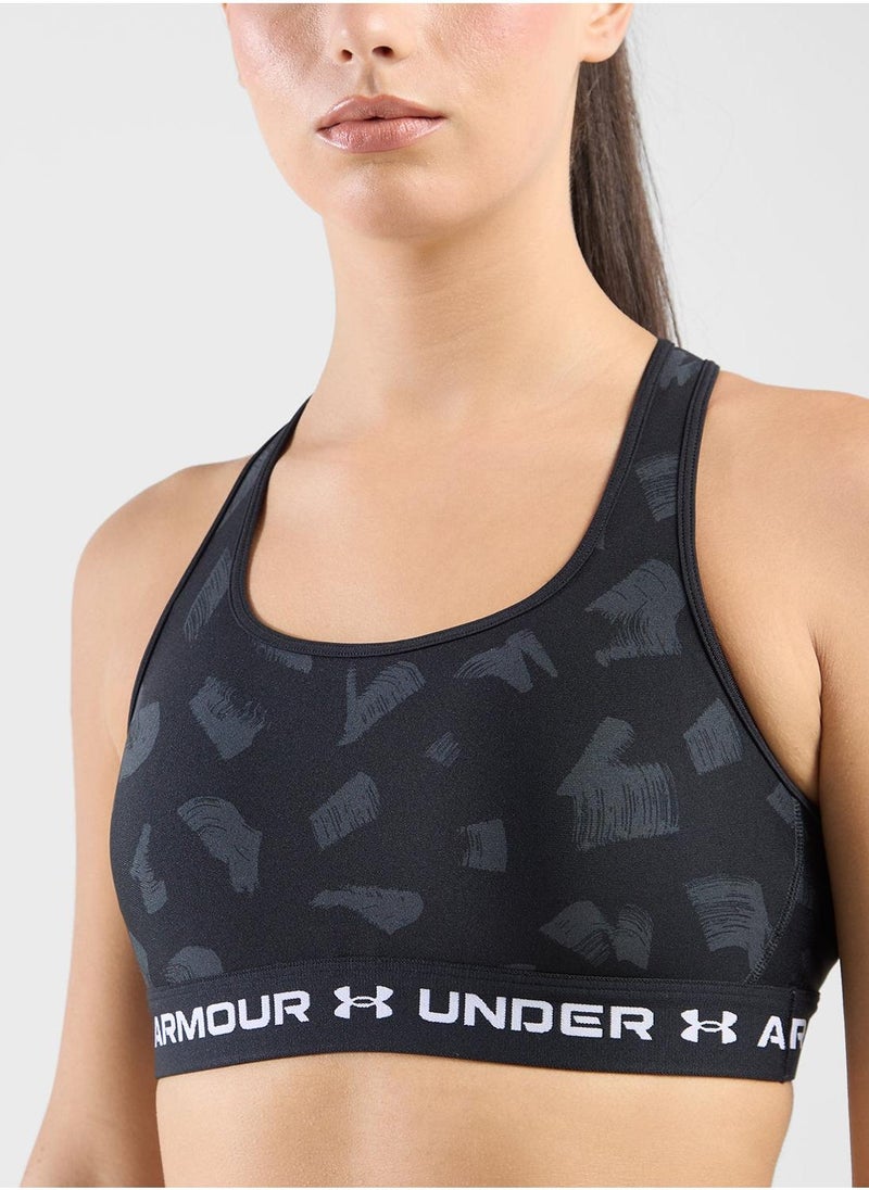 UNDER ARMOUR - Printed Crossback Medium Support Bra - Image 1