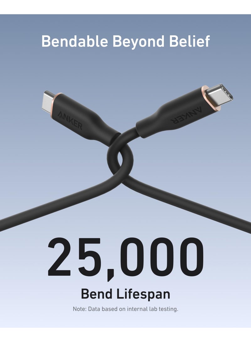 Anker USB C Cable, 240W Type C Flow Cord, Fast Charging for iPhone 16 Series, MacBook Pro 2020, and More (USB 2.0, 6FT) - Image 5