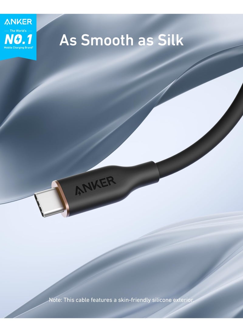 Anker USB C Cable, 240W Type C Flow Cord, Fast Charging for iPhone 16 Series, MacBook Pro 2020, and More (USB 2.0, 6FT) - Image 2