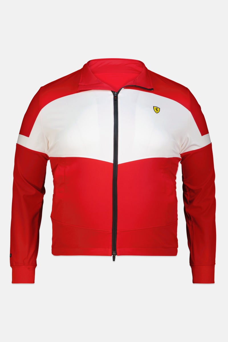 Scuderia Ferrari Men Brand Logo Softshell Jacket, Multicolor - Image 2
