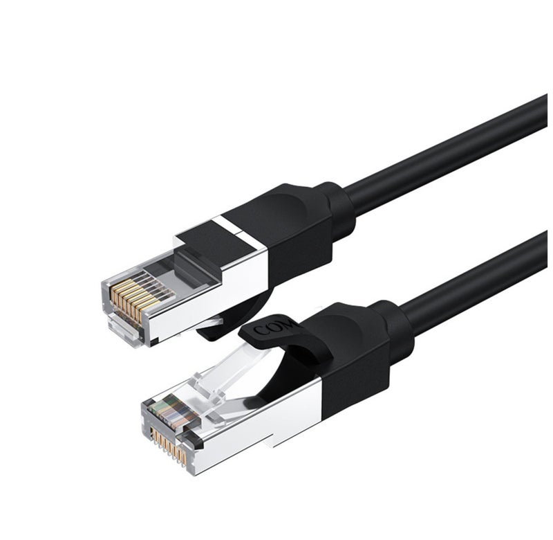 COMPIX Ethernet Cable Cat6 3M, High-Speed 10Gbps 500MHz Double Shielded LAN Cable, Silver-Plated & Fluke-Tested, Supports PC, PS5/PS4, Smart TV, Router, Modem, Hub, Switch, Laptop, Gaming Accessories - Image 1