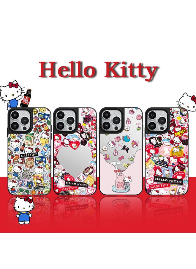 [Mirror KT] Case With Mirror Anti-drop And Dirt-resistant High Version Mobile Phone Case For Apple IPhone16-Color:[black Edge Mirror] 934-Applicable Models:iphone12pm