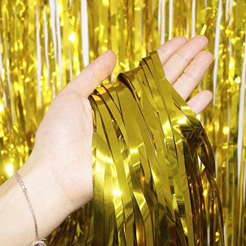 HK balloons Gold Foil Curtain Pack of 2 for Birthday Anniversary Marriage and Bachelor Decoration - Image 3