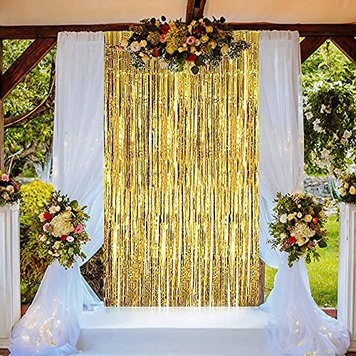 HK balloons Gold Foil Curtain Pack of 2 for Birthday Anniversary Marriage and Bachelor Decoration - Image 5