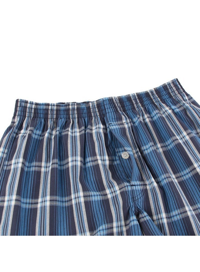 Bxman Aro Loose Fit Men's Underwear Boxer Shorts Pure Cotton Woven Sleep Shorts Plus Size 915 Set L - Image 5