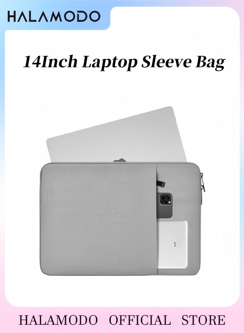 Halamodo Laptop Sleeve Bag Fits Laptops up to 14Inch Cover Pouch Case Padded Laptop Inner Bag for Microsoft Surface Pro 9 & HP Stream 14 & iPad Pro & Samsung Chromebook & Macbook - Image 1