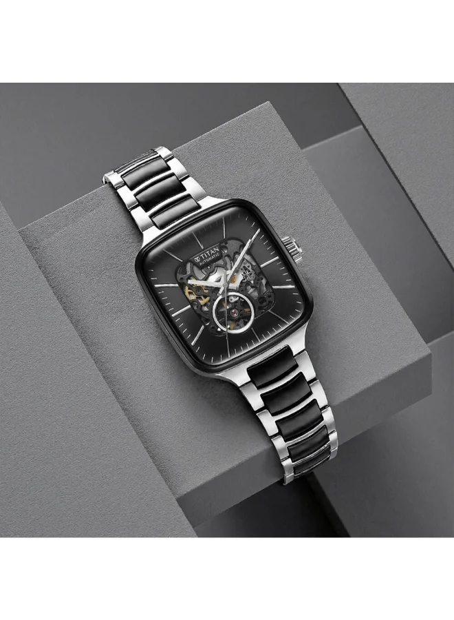 تيتان Men's Stainless Steel Automatic Watch 90175KD01 - 39 mm