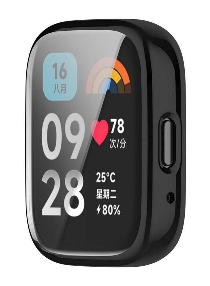 1PCS Shockproof Case for Xiaomi Redmi Watch 3 Lite Screen Protector Bumper Shell Protect Cover Ultra Thin Scratch Resistant Housing Black - Image 2