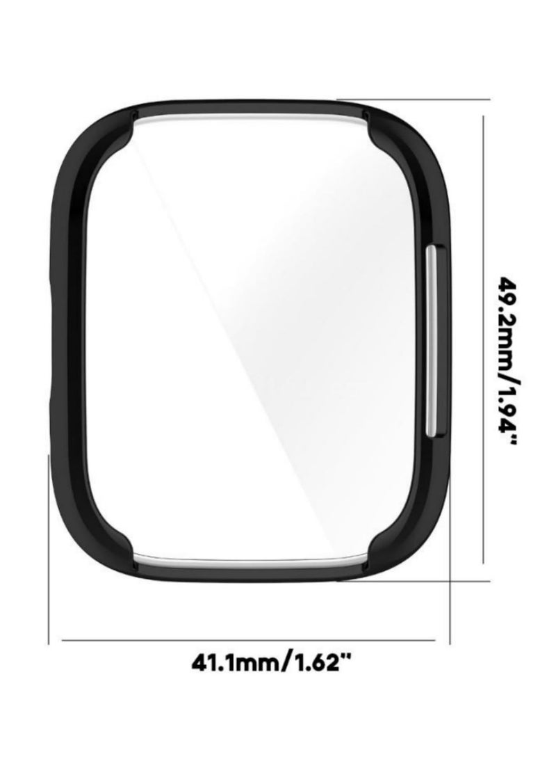 1PCS Shockproof Case for Xiaomi Redmi Watch 3 Lite Screen Protector Bumper Shell Protect Cover Ultra Thin Scratch Resistant Housing Black - Image 4
