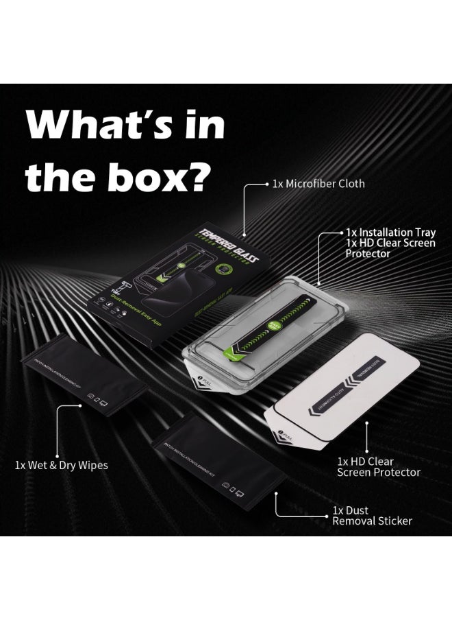 Toby iPhone 15/16: Dust-Proof HD Screen Protector (2 pices)  - Image 5