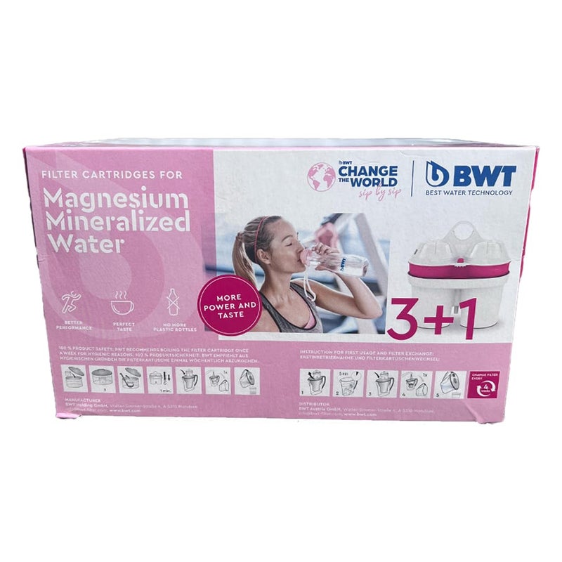 BWT 120 Litre Longlife Mg2+ Water Filter Cartridge 3 Plus 1 Pack, White - Image 3
