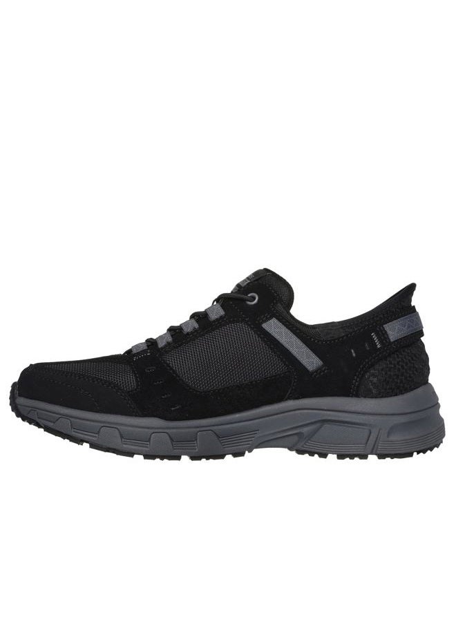 SKECHERS Men's Oak Canyon Consistent Winne Hands Free Slip-in Sneaker, Black/Charcoal, 45 EU - Image 3