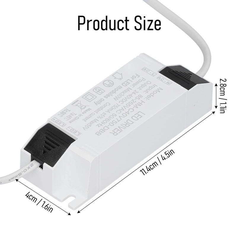 30W LED Driver Constant Current 750mA Dimmable AC85-265V Input DC24-40V Output Universal Power Supply For LED Strip Lights - Image 5
