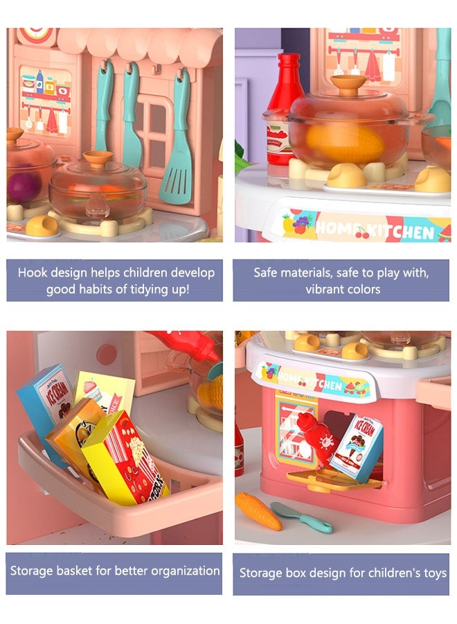 Kitchen Playset for Kids,Simulation Kitchen Cooking Play Set, Rich Realistic Details ,Separable Design Kids Pretend Kitchen Toys,Play Kitchen Toys Set For Toddlers Indoor Games,toys for boys,toys and games - Image 4