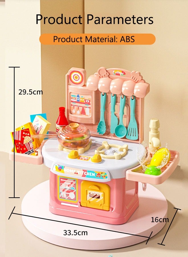 Kitchen Playset for Kids,Simulation Kitchen Cooking Play Set, Rich Realistic Details ,Separable Design Kids Pretend Kitchen Toys,Play Kitchen Toys Set For Toddlers Indoor Games,toys for boys,toys and games - Image 2