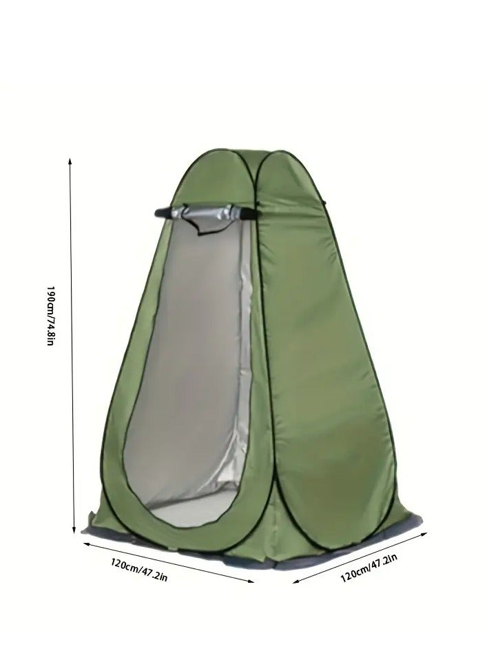 Oakura Pop-Up Toilet Tent – Portable Privacy Shelter in Green - Image 1