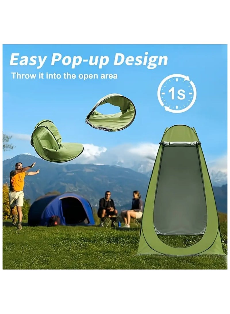 Oakura Pop-Up Toilet Tent – Portable Privacy Shelter in Green - Image 4
