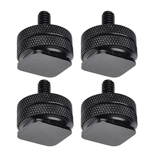 SLOW DOLPHIN 1/4 Inch Hot Shoe Mount Adapter Tripod Screw for DSLR Camera Rig(4Packs) - Image 1