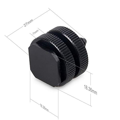 SLOW DOLPHIN 1/4 Inch Hot Shoe Mount Adapter Tripod Screw for DSLR Camera Rig(4Packs) - Image 2