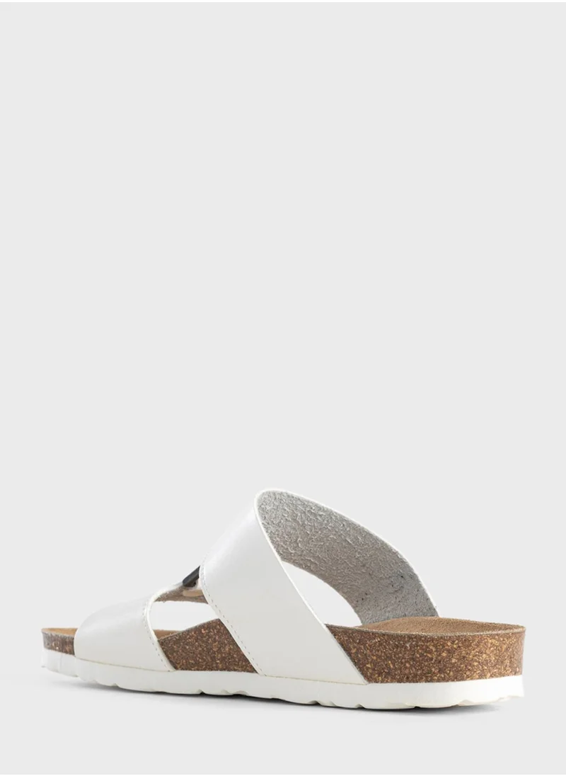 BAYTON Navia Double Strap Wedge Sandals