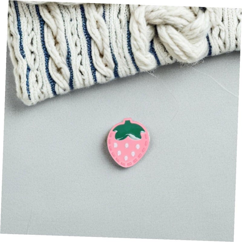 FENICAL 20pcs Pink Strawberry Resin Sewing Buttons for Clothes Decorative Cartoon Fruit Buttons for Cardigans, Coats, and DIY Craft Projects - Image 4