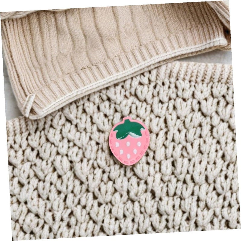 FENICAL 20pcs Pink Strawberry Resin Sewing Buttons for Clothes Decorative Cartoon Fruit Buttons for Cardigans, Coats, and DIY Craft Projects - Image 5