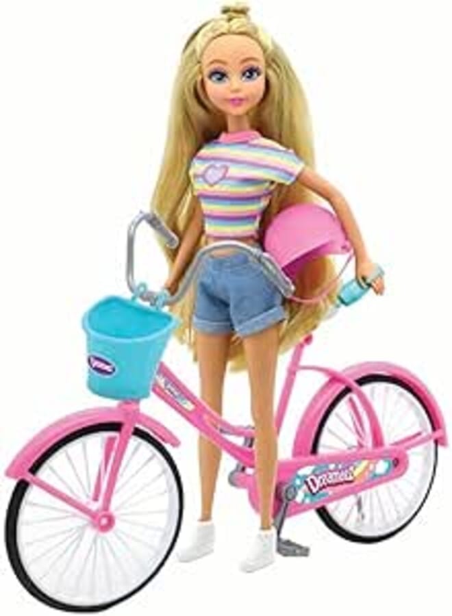 Sunman Dreameez Cyclist Doll Playset for Girl, 29 cm Height