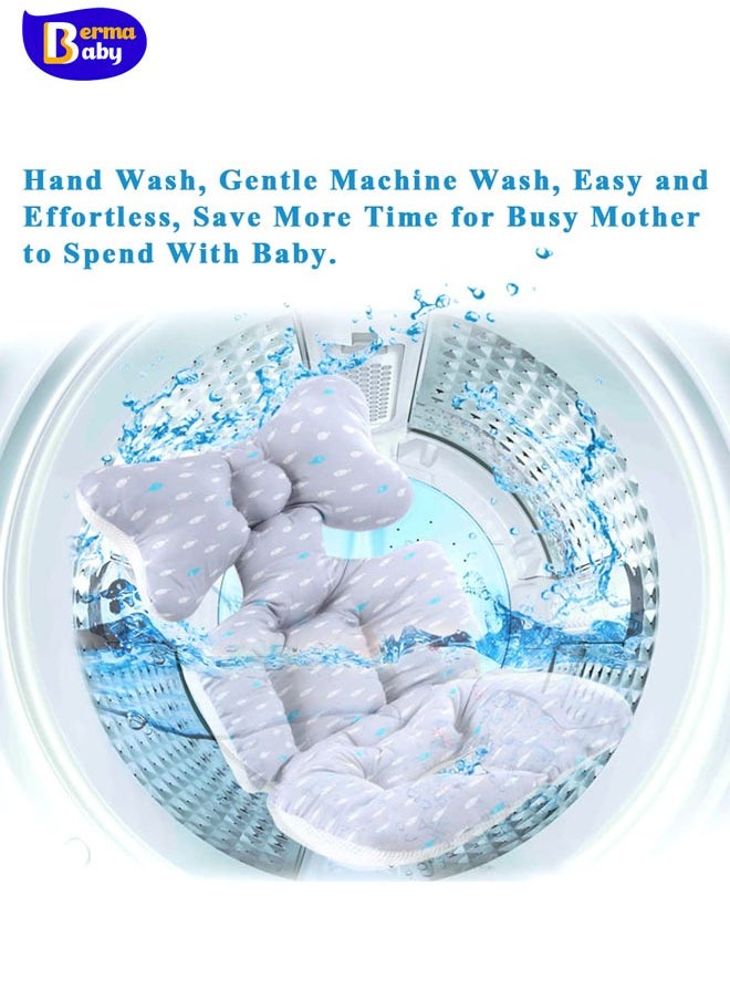 Berma Baby Kids Stroller Cushion Comfortable Soft Available in Cotton Cushion Pads Cart Mat for Car Stroller Pushchair Accessory  - Image 2