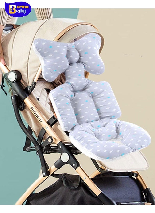 Berma Baby Kids Stroller Cushion Comfortable Soft Available in Cotton Cushion Pads Cart Mat for Car Stroller Pushchair Accessory  - Image 1