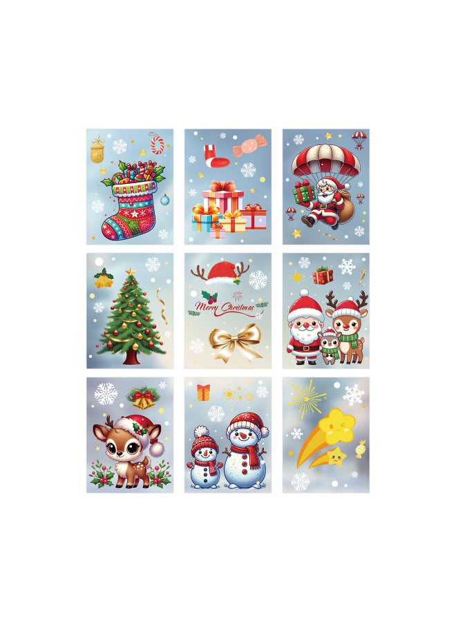 Dowmoo Christmas Window Stickers Christmas Atmosphere Window Stickers Home Window Glass Door Decoration Stickers - Image 1