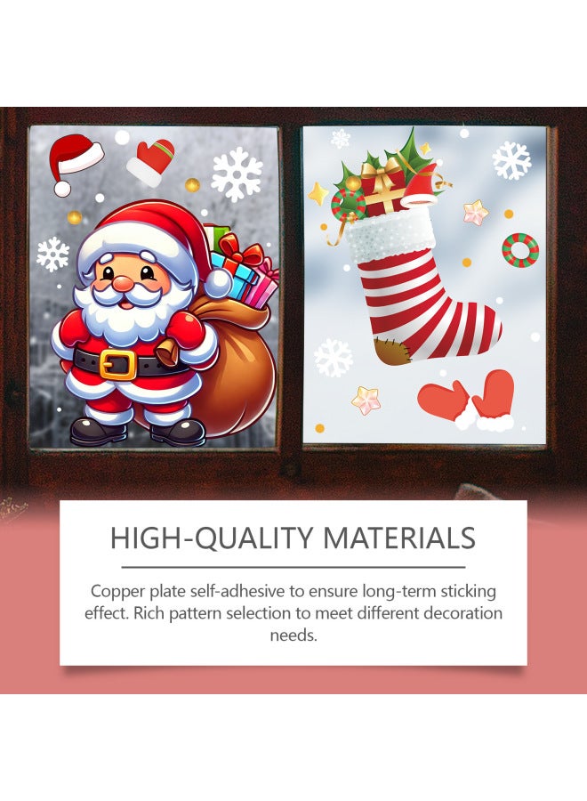 Dowmoo Christmas Window Stickers Christmas Atmosphere Window Stickers Home Window Glass Door Decoration Stickers - Image 3