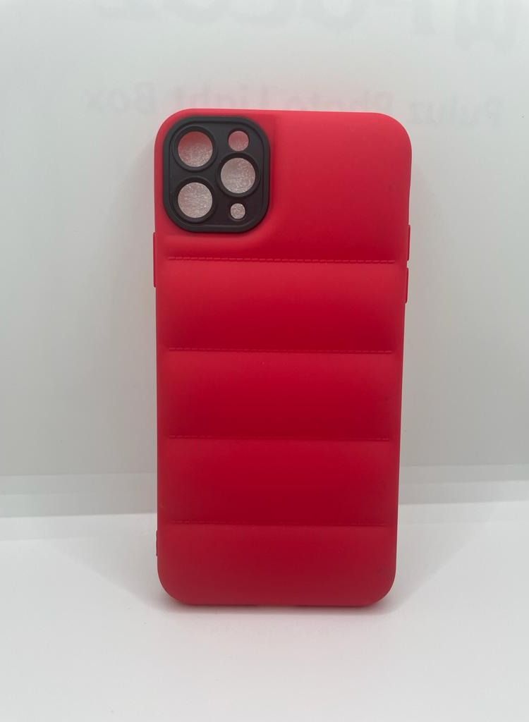 VR CREATIVE Red Puffer Jacket Case (Matte) for Apple iPhone 11 Pro Max - Image 4