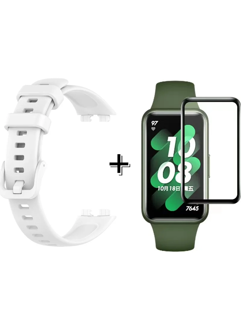 Forzacase Silicone Band Strap + Screen Protection Film Compatible with Huawei Band 8 - FC541