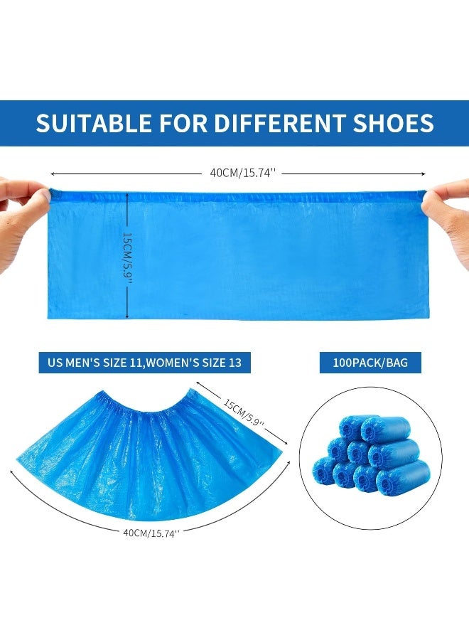 MOMENT Shoe Covers Disposable Non Slip for Indoors 100 Pack(50 pairs) Recyclable Shoe Booties Waterproof Shoe & Boot Covers Durable Shoe Protectors Covers One Size Fits Most - Image 2