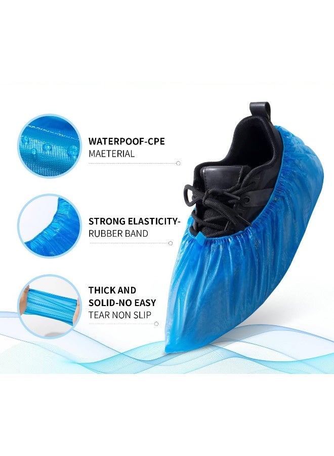 MOMENT Shoe Covers Disposable Non Slip for Indoors 100 Pack(50 pairs) Recyclable Shoe Booties Waterproof Shoe & Boot Covers Durable Shoe Protectors Covers One Size Fits Most - Image 5