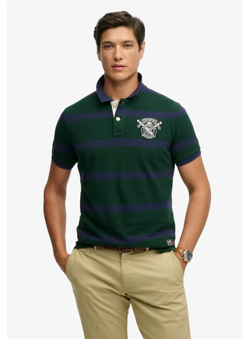 سوبر دراي Crest Stripe Polo Shirt