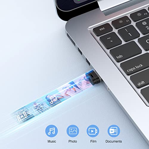 K&ZZ 16GB Mini Flash Drive 10 Pack 16G Small USB Drive with Lanyard Low Profile USB 2.0 Flash Drive 16 GB Tiny Thumb Drive Memory Stick (16GB, Black) - Image 4