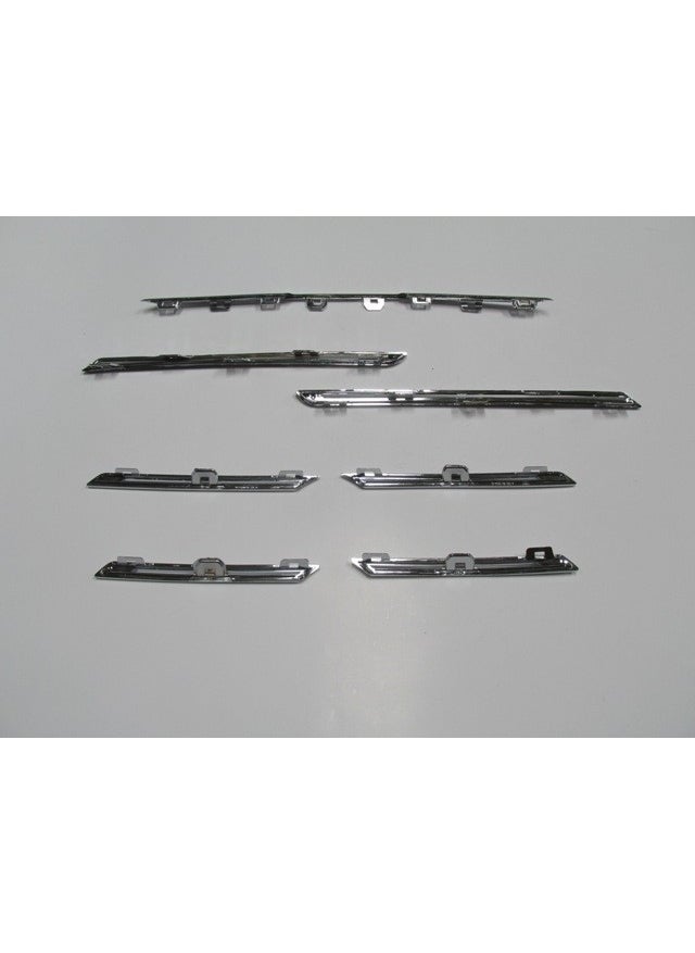 Tw Renault Megane- Iv- Sd/hb- 16/20; Front Grille Upper Strip Nickel Plated Set (7 Pieces) ( )  - Image 3