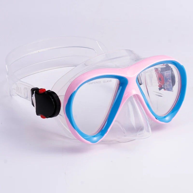 Bluejw Diving Mask Snorkeling Gear Kids Snorkel Mask  with Nose Cover for Scuba Free Diving - Image 1