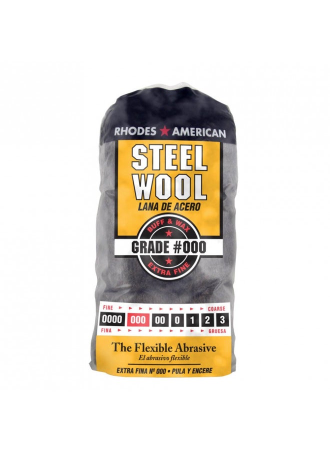 Homax Homax - 33873210009 Steel Wool, Extra Fine Grade #000, 12 Pads 