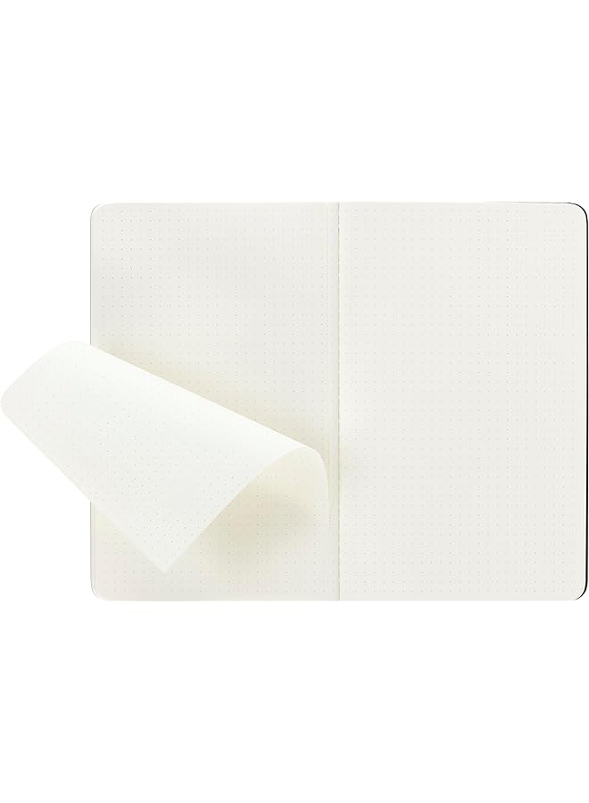 MOLESKINE Cahier Journal Soft Cover Large 5 Inch X 8.25 Inch Dotted Black 80 Pages Set Of 3 - Image 4