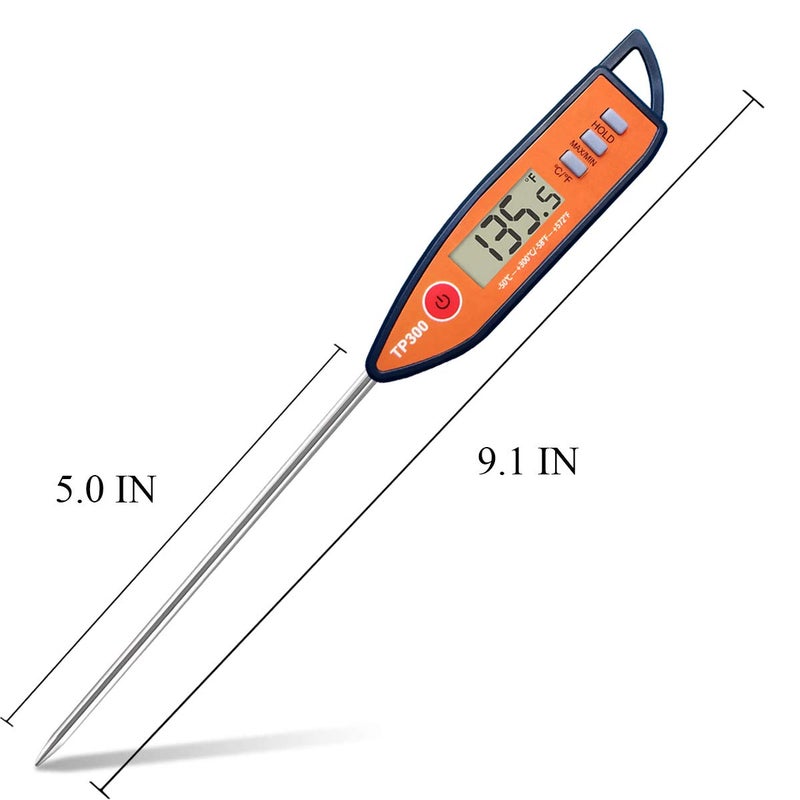 NANGOALA Digital Meat & Milk Thermometer - Instant Read Probe for Cooking, BBQ, Grill, Deep Fry, Roast & Baking - Image 2
