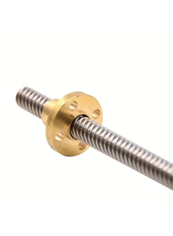 2 Pcs Round Brass Nuts 500mm Tr8x8 Lead Screws For 3D Printer Z Axis CNC - Image 4