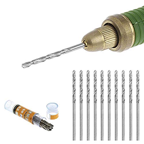 DIY Crafts Design No # 2, Tiny HSS, Steel HSS Micro Twist Drill Bit, 0.3mm-1.6mm For DIY Crafts Works (Pack of 20 Pcs) Note These are Min (Design No # 2, Tiny HSS) - Image 1