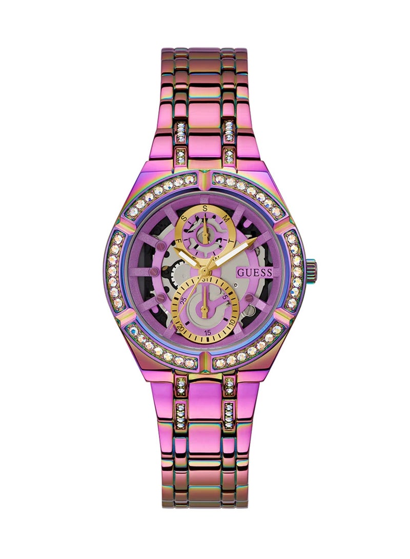 GUESS Allara Ladies Iridescent Iridescent Multi-function Stainless Steel Watch GW0604L4 - 36mm - Image 1